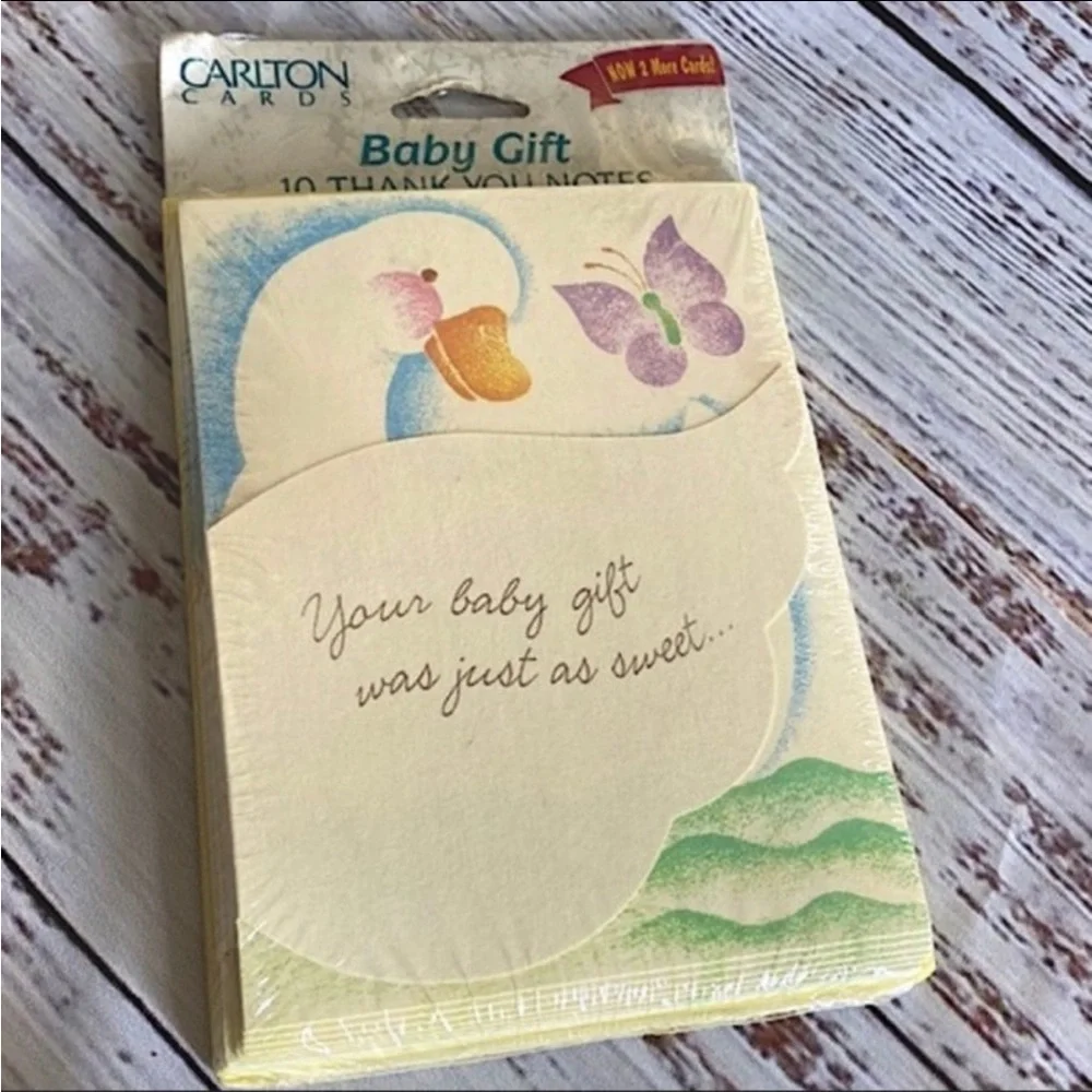 NWT Vintage “ Baby Gift” Thank You Notes (10 notes)